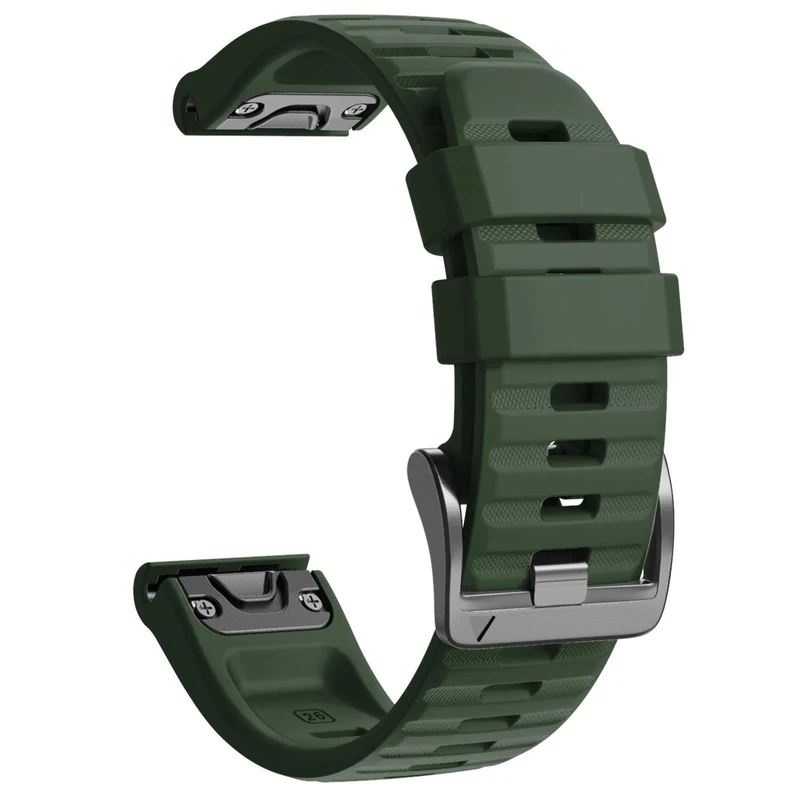 NotoCity für Garmin Fenix 5x/5x Plus/6x/6x Pro Armband, Quickfit 26mm für Garmin Fenix 7x/7x Pro/Fenix 3/3 HR/8 51mm, Uhrenarmband für Enduro 2, Instinct 2X, Epix Pro 51mm, Quatix 7x(Armee Grün)