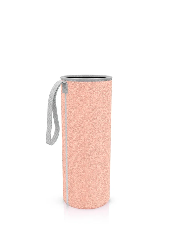 spottle Schutzhülle für Trinkfalschen aus Glas - elastisches Neopren (Peach, 360 ml) - Image 1