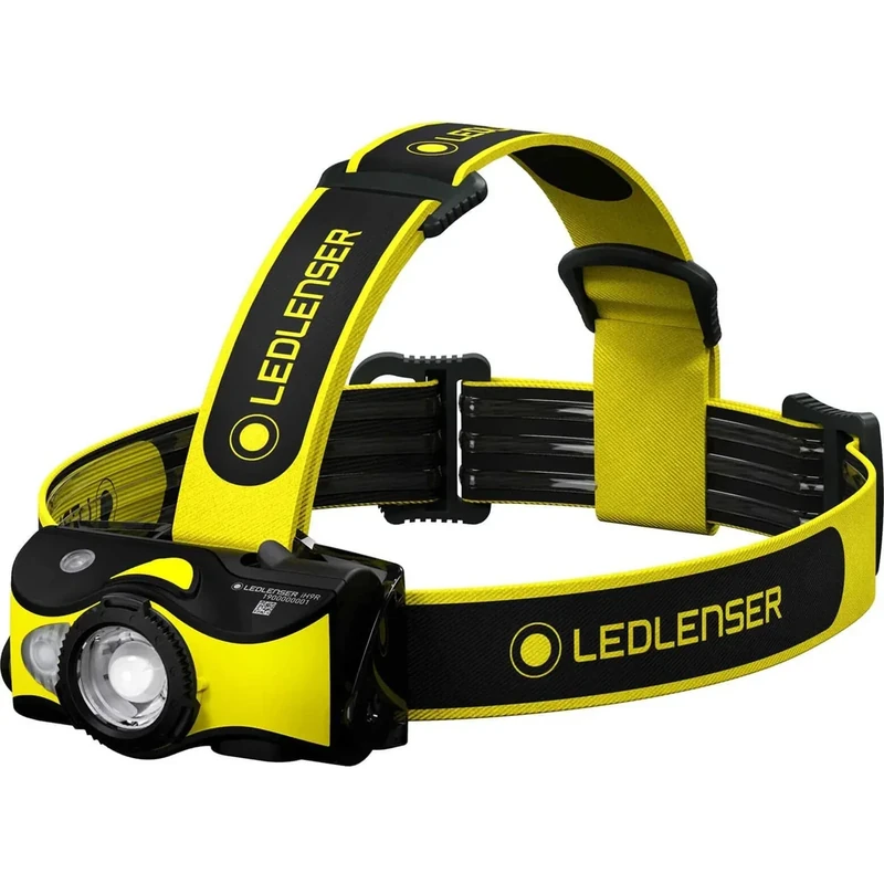 Ledlenser iH9R, robuste LED-Stirnlampe für Handwerker, Elektriker, Industriearbeiter, Akku- oder Batteriebetrieb möglich, 2 Energiemodi, zusätzliche Multicolor-LED, inkl. Helmbefestigung - Image 1