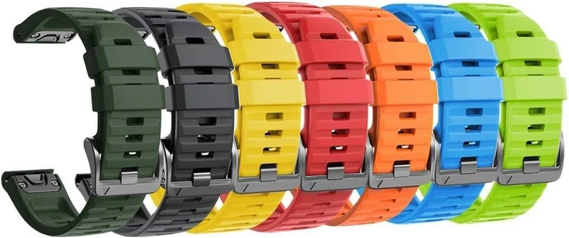 NotoCity Armband für Garmin Fenix 6/6 Pro/7/5/5 Plus, Fenix 8/E 47mm, Quickfit 22mm Armband für Garmin Forerunner 935/945/965, Instinct, Epix Gen 2, Quatix 5/6/7 Estrazarmband(7 Stück)