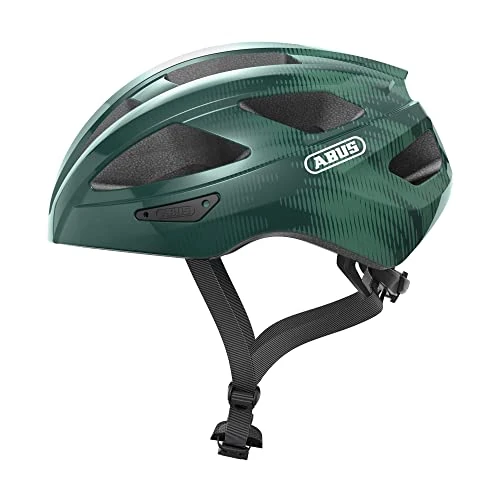 ABUS Rennradhelm Macator - sportiver Fahrradhelm für Einsteiger - auch für Zopfträger/-innen - für Damen und Herren - Opal-Grün, Größe M
