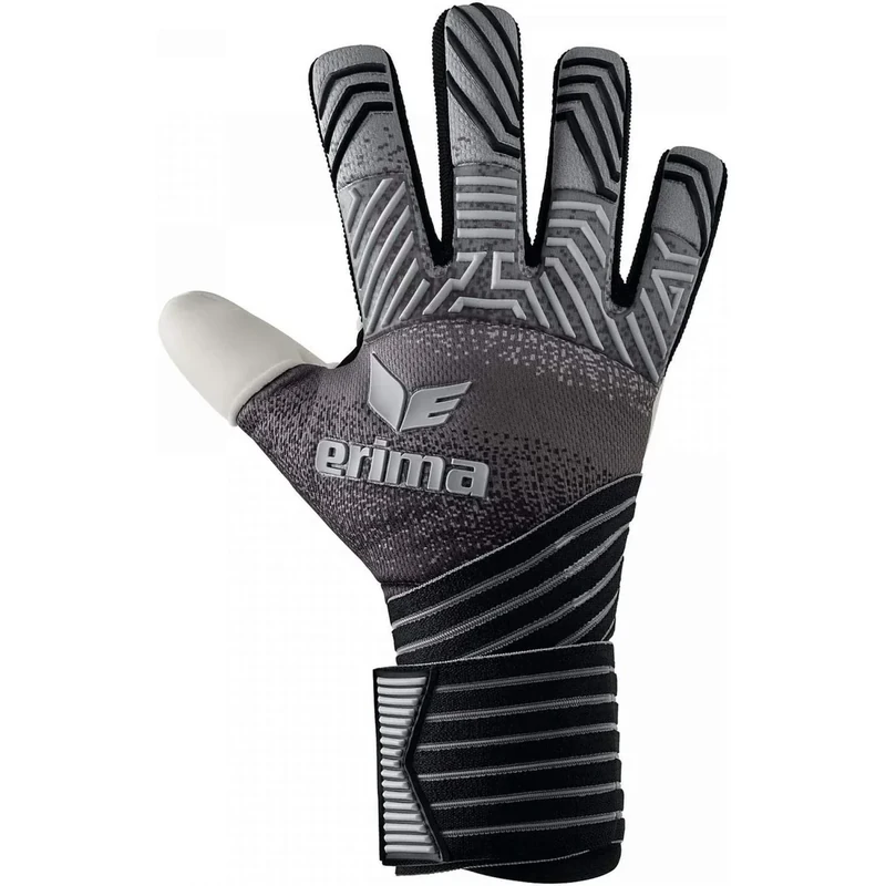 Erima Unisex Erwachsene FLEX RD Pro Torwarthandschuhe (7222002), schwarz/grau/weiß, 7