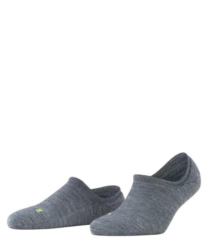 FALKE Damen Füßlinge Keep Warm W In Wolle unsichtbar einfarbig 1 Paar, Blau Smoke Blue 6333, 37-38 - Image 1