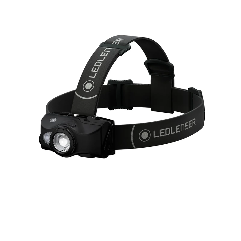 Ledlenser MH8 Outdoor Stirnlampe LED, Schwarz, aufladbar mit Akku, 600 Lumen, fokussierbar, Leuchtdauer bis 40h, Rot-/Grün-/Blaulicht, 2xAA Batteriebetrieb möglich, Transportsperre, Jagd, Angeln - Image 1
