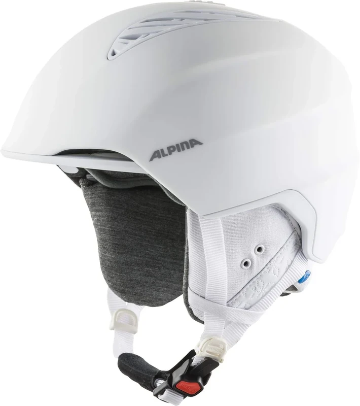 Alpina Grand LAVALAN - Nachhaltiger, Sicherer und Indiv. Anpassbarer Skihelm Mit Schafswolle Innenfutter Für Erwachsene, White matt, 57-61 cm - Image 1