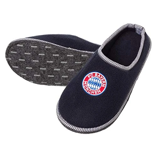 FC Bayern München Filz-Pantoffeln | Hausschuhe | Erwachsene | Navy