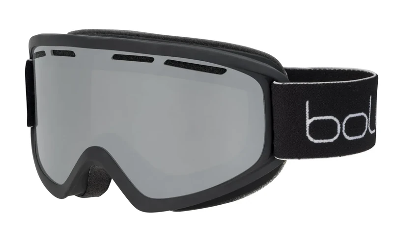 Bollé - FREEZE PLUS Skibrillen Schwarz matt,Vermillon Schwarzes Chrom Kat 3, Schnee-Schutzbrille,Unisex Erwachsene,M