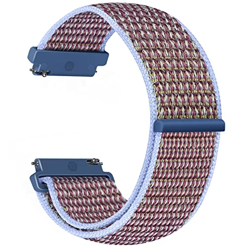 Vodtian 22mm Nylon Armband Kompatibel mit Samsung Galaxy Watch 3 45mm/Galaxy Watch 46mm/Gear S3 Classic/Frontier/Garmin Vivoactive 4, Ersatz Sport Loop Uhrenarmband für Damen Herren