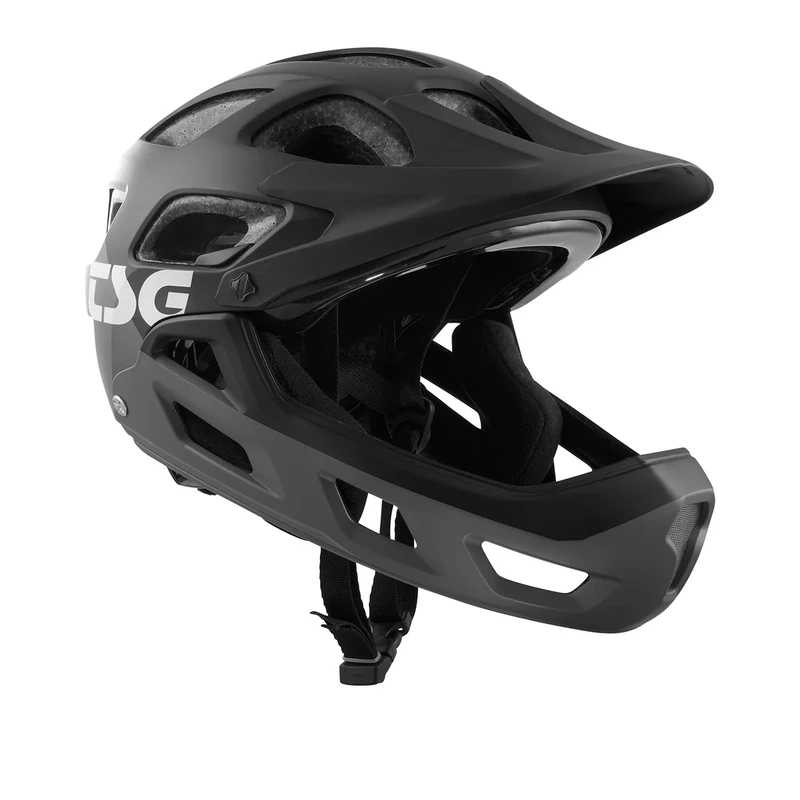 TSG Kinder Seek Youth FR MTB Helm, Schwarz, XXS/XS (52-54cm)
