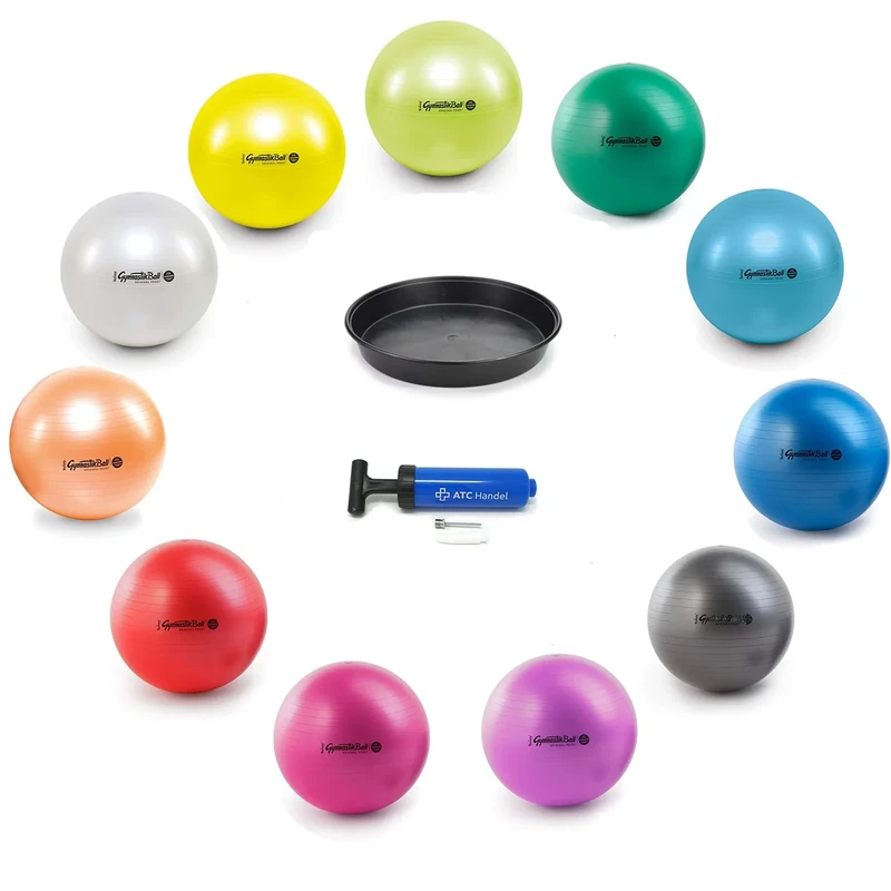 Original Pezzi Gymnastikball Maxafe Ø 42, 53, 65 & 75cm in Allen Farben - bis 400 kg belastbar - Fitness, Reha, Therapie, Gymnastik, Aerobic und als Sitzball fürs Büro (Purple, 42cm)