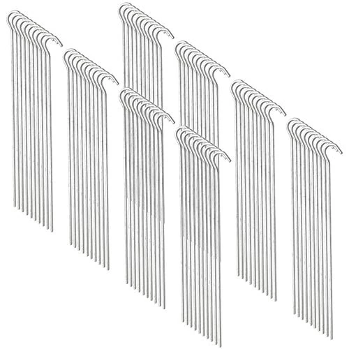 COM-FOUR® 80x Zelt-Heringe aus verzinktem Stahl - Lange und robuste Erdnägel für Camping und Outdoor - ideal für normalen Boden