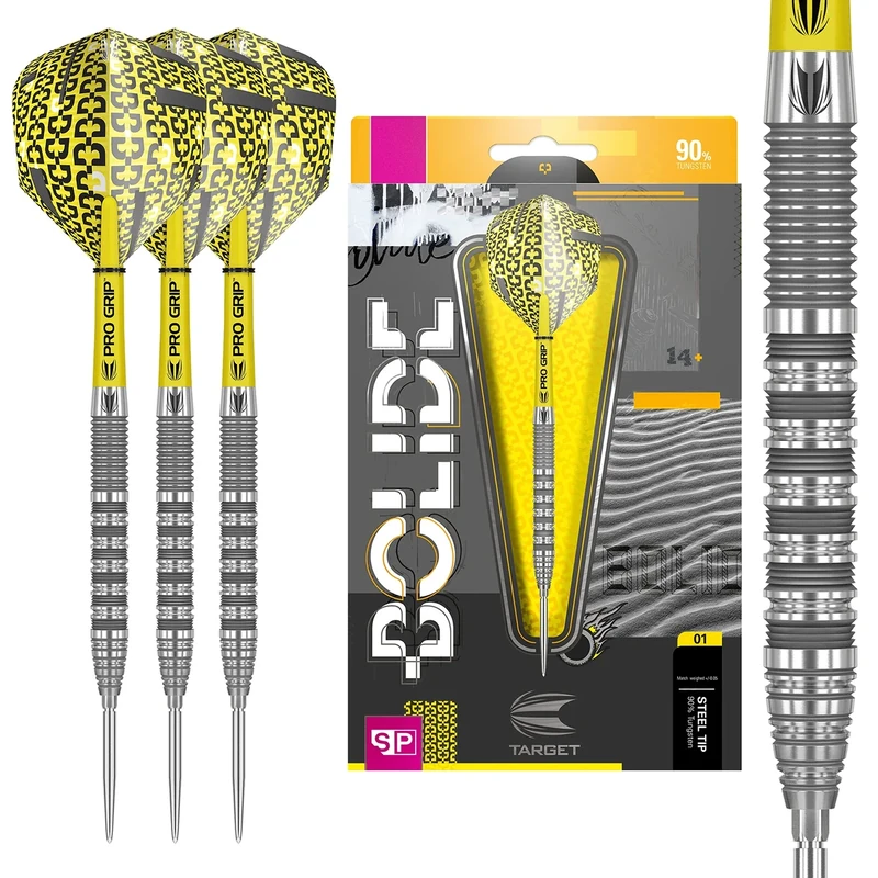 Target Darts Bolide 01 90% Wolfram Swiss Point Steeldarts-Set (23Gr)