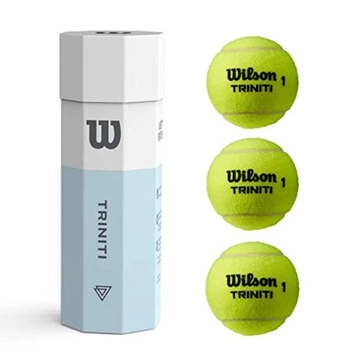 Wilson Triniti All Court Tennisball, 100 % recycelbare Hülsen, 3 Dosen (12 Dosen – 1/2 Hülle)