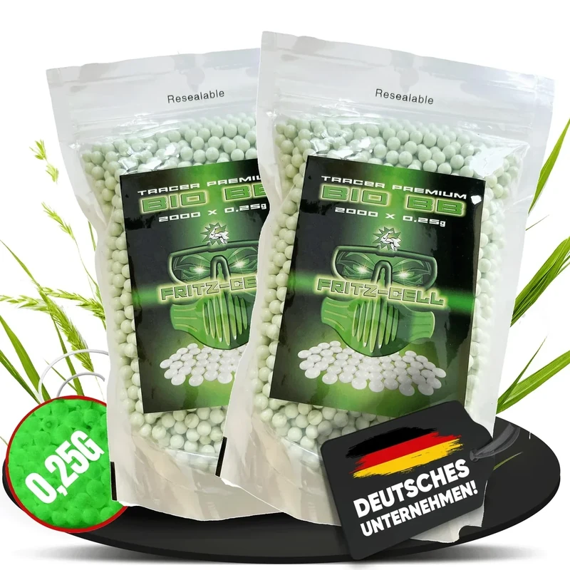 2 x 2000 BBS Bio Tracer Airsoft Softair Tactical 6mm 0,25g Rundkugeln Kugeln BB´s