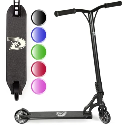 Land Surfer Stunt Scooter. Stunt Roller mit 360° drehbarem Deck ab 8 Jahren - All Black
