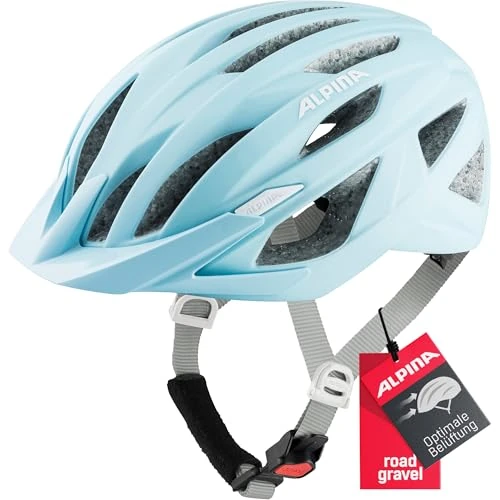 ALPINA Parana - Leichter, Individuell Anpassbarer Touren Fahrradhelm Mit Fliegennetz Für Erwachsene, Pastel Blue matt, M (55-59 cm)