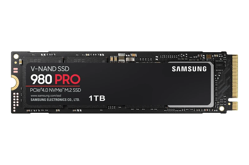 Samsung 980 PRO NVMe M.2 SSD, 1 TB, PCIe 4.0, 7.000 MB/s Lesen, 5.000 MB/s Schreiben, Interne SSD für Gaming und Videobearbeitung, MZ-V8P1T0BW - Image 1