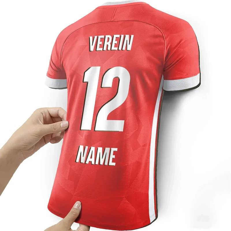 Elbeffekt Trikotlampe für Bayern Fans aus Holz - personalisierbares Geschenk - schenke Dein individuellen Bayern Fanartikel aus Holz