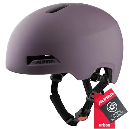 Alpina HAARLEM - Robuster, Individuell Anpassbarer & Leichter Urban Fahrradhelm Für Erwachsene, Orchid matt, 52-57 cm