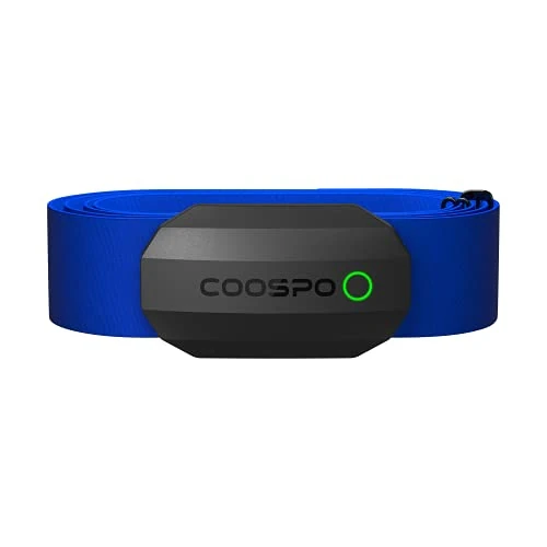 COOSPO H808S Herzfrequenzmesser Pulsgurt Bluetooth ANT+, Herzfrequenz Sensor mit Brustgurt EKG Genau IP67 Wasserdichter, Kompatibel mit Peloton app, Elite HRV, Rouvy, Adidas Run, Kinomap, Pulsoid