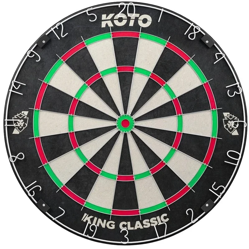 KOTO – King Classic Dartscheibe, Offizielle Turniermaße, Dartscheibe Steeldart, Rotierender Zahlenring