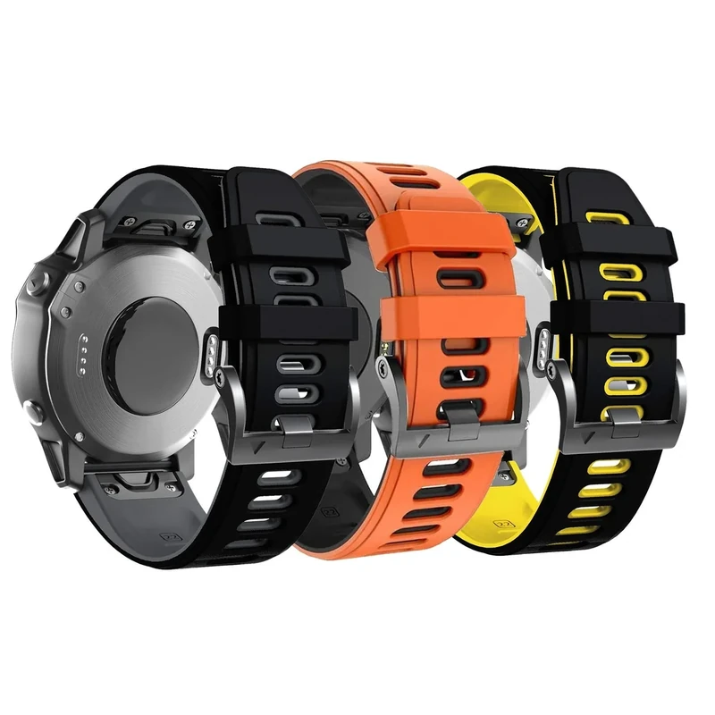 NotoCity für Garmin Fenix 5/Fenix 6 Armband, für Garmin Fenix 6 Pro/7/7 Pro/8 47mm/5 Plus/E 47mm Armband, Quickfit 22mm für Forerunner 935/945/965, Epix Gen 2, Instinct 2, Approach S60(3 Stück-1)