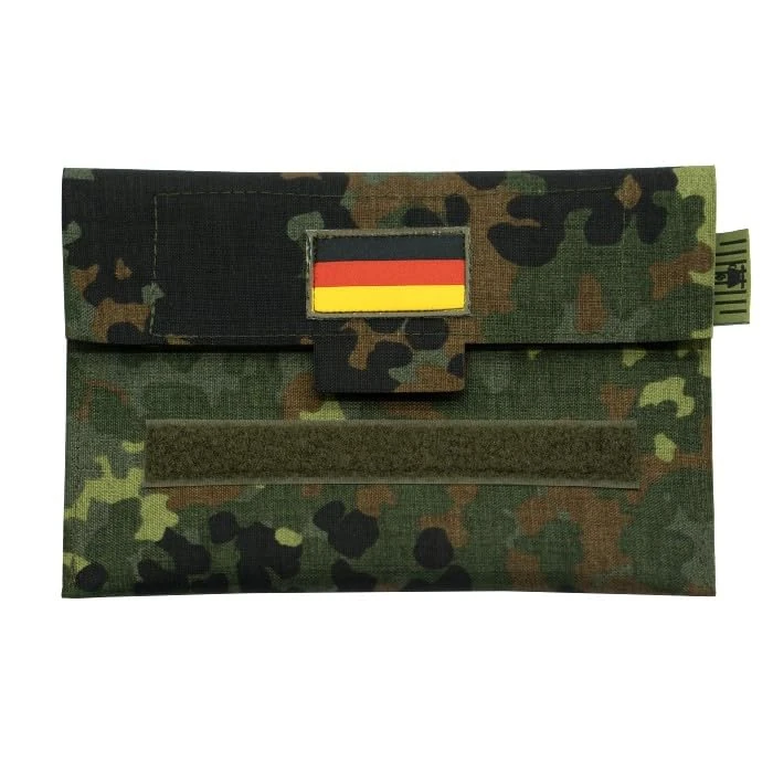 Café Viereck Bundeswehr/Military Bag, Taktisches Pouch, Utility Pouch für Outdoor/Camping/Jagd, Militär Tasche/Zubehör (TactiBag Flecktarn Oliv 20 x 14 cm) - Image 1