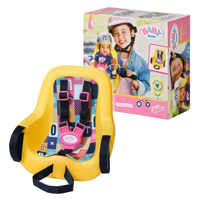 Zapf Creation 830048 BABY born Fahrradsitz, Gelb