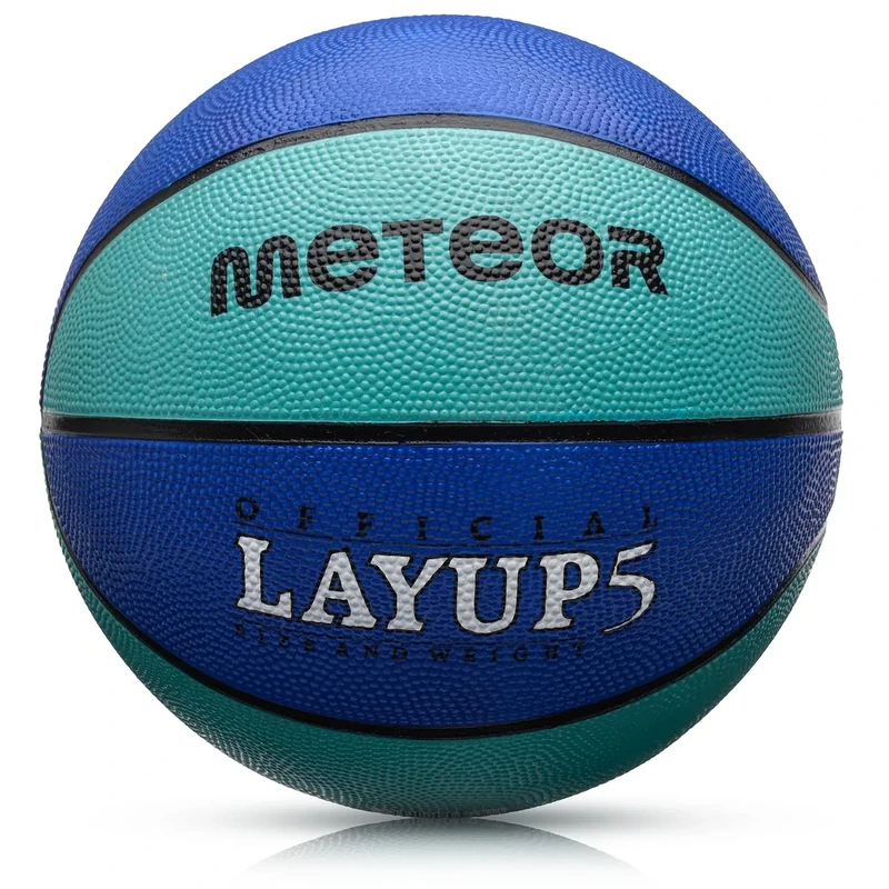 meteor® Layup Kinder Mini Basketball Größe #5#6#7 ideal auf die Jugend Kinderhände von 4-8 Jährigen abgestimmt idealer Basketball für Ausbildung weicher Basketball (Größe 5 (Kinder), Blau)