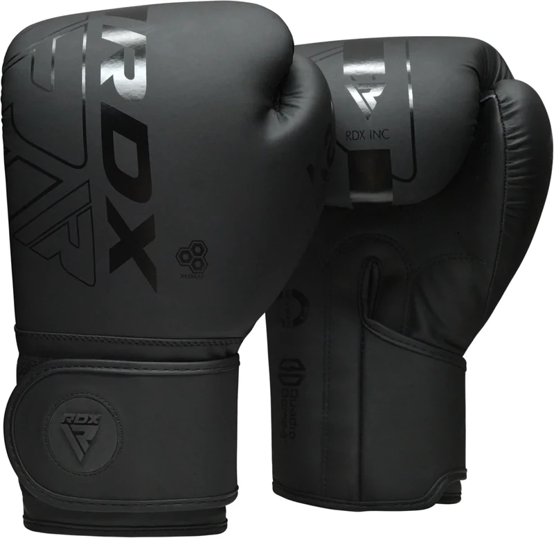 RDX Boxhandschuhe, Muay Thai Kickboxen Sparring, Maya Hide Leder Kara Boxing Gloves Männer Damen, Boxsack Punchinghandschuhe, Kickboxhandschuhe MMA Kampfsport Training Adult 8 10 12 14 16 18oz