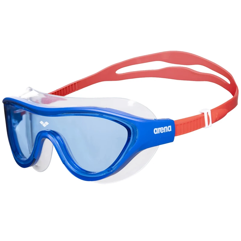 ARENA The One Mask Junior Anti-Fog Schwimmbrille für Kinder, Schwimmmaske mit Großen Verspiegelten Gläsern, UV-Schutz, Selbstjustierender Nasensteg, Orbit-Proof Dichtungen
