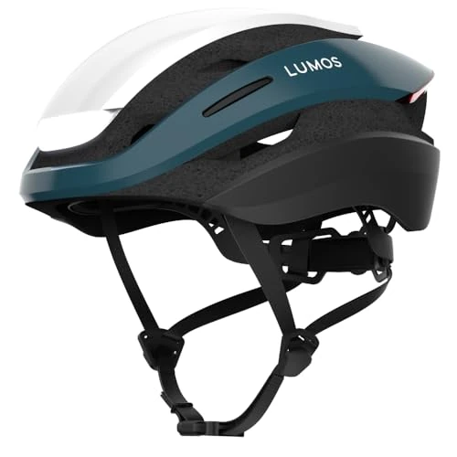 Lumos Ultra Smart-Helm | Fahrradhelm | Vorder- und Rücklicht (LED) | Blinker | Bremslichter | Bluetooth-Verbindung | Erwachsene: Herren, Damen (Deep Blue, Größe: M-L) MIPS