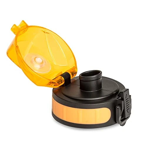 schmatzfatz Trinkflasche Ersatzdeckel, Sport-Trinkflasche Deckel, Auslaufsicherer Deckel Ersatz für Trinkflasche, BPA-Freier Trinkflaschen Deckel, Ersatzteile, Verschluss in Orange