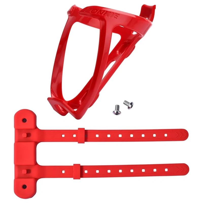 Fahrrad-Flaschenhalter für Wasser-Flaschen, geeignet auch als Babyflaschenhalter für Kinderwagen Einheitsgröße, Viele Farben sind verfügbar (Rot)