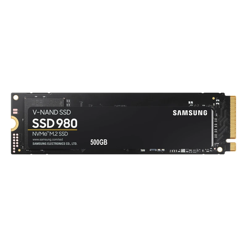 Samsung 980 NVMe M.2 SSD, 500 GB, PCIe 3.0, 3.500 MB/s Lesen, 3.000 MB/s Schreiben, Interne SSD für Gaming und Alltagsanwendungen, MZ-V8V500BW