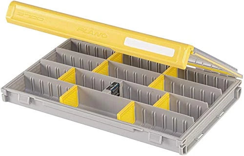 Plano Edge Professional 3700 Standard Tackle Storage | Premium Tackle Organization mit Rostschutz, transparent/gelb