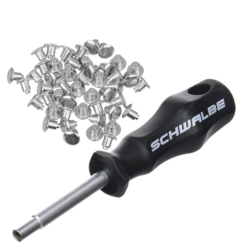 Schwalbe Unisex 50 Tyre Spikes & Spike Replacement Werkzeug, Schwarz, Nicht zutreffend EU