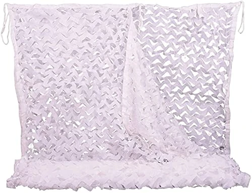 Ninat Woodland Tarnnetz, Armee-Tarnnetz für Camping, Militär, Jagd, Schießen, Sonnenschutznetze, 1 x 2 m, 3 1,5 4 5 6 8 weiß, 150D 10ft 13ft(3M 4M