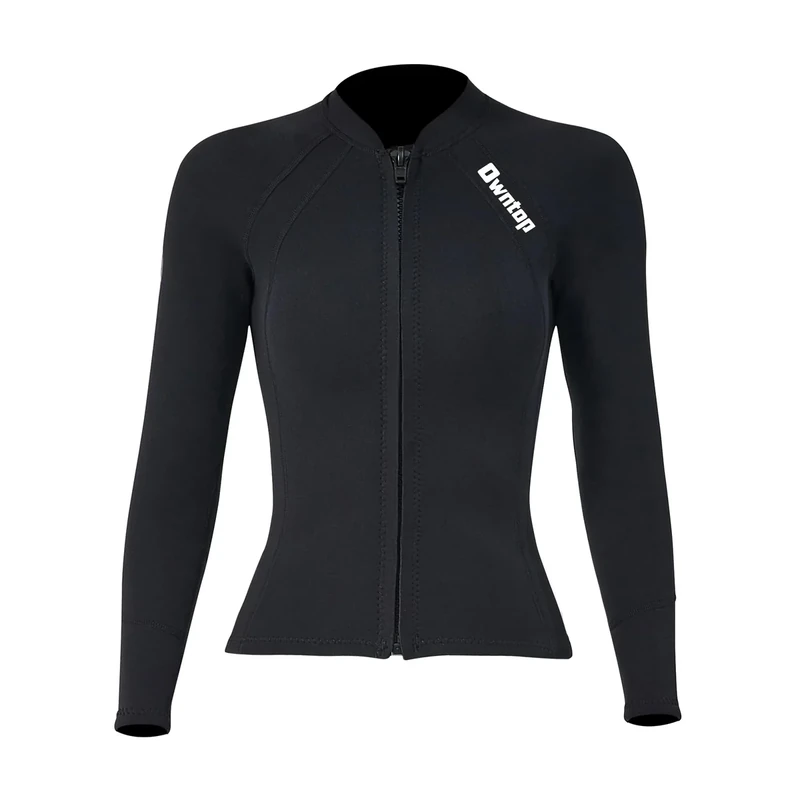 Owntop Neoprenanzug Damen - 2mm Neopren Langarm Neoprenanzug Jacke Schwimmen Tauchen Surfen Tauchen Anzug Top Für Erwachsene & Jugendliche XXL