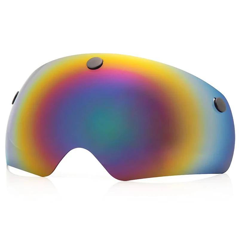 FUNWICT Magnetische Fahrradhelm Visier Austauschbare Brille Schutzbrille mit 6 Farben, Kompatibel nur mit FW008/FW001 Fahrradhelmen (Bunt)