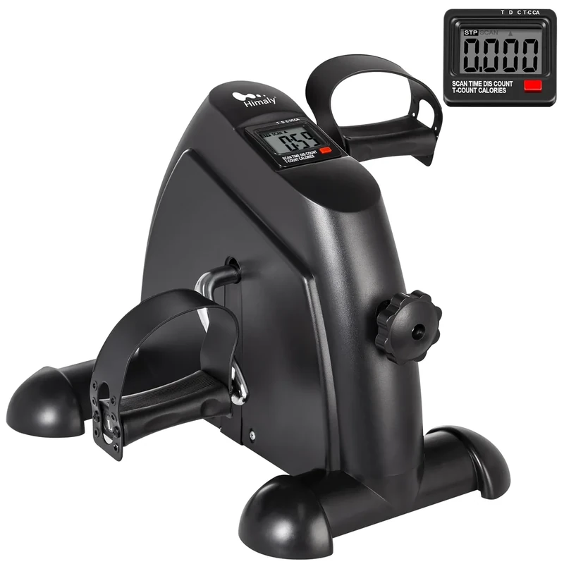 Mini Bike Heimtrainer, Arm- und Beintrainer, Pedaltrainer für Senioren und Junge, Ausdauertraining, Verschiedene Widerstandsstufen, Trainingsgerät für zu Hause Uns Büro, Schwarz