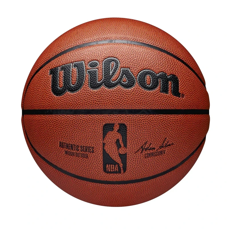 Wilson Basketball NBA AUTHENTIC SERIES, Indoor/Outdoor, Mischleder, Größe: 7, Braun