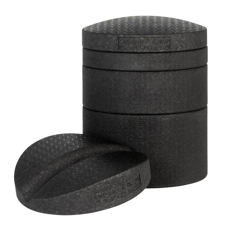 Liebscher & Bracht Original Rückenretter: Rückenstrecker, Brust- & Rückendehner mit Rille für Wirbelsäulen + Höhenregulierung, Rückentrainer Made in Germany, Übungen in der App Schwarz