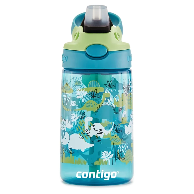 Contigo 2127479 Kids’ Easy-Clean AUTOSPOUT Straw Water Bottle; BPA-free, robust water bottle;,1 leak-proof; easy-clean; easy-clean; ideal for daycare, preschool, school and sports; 14 oz
