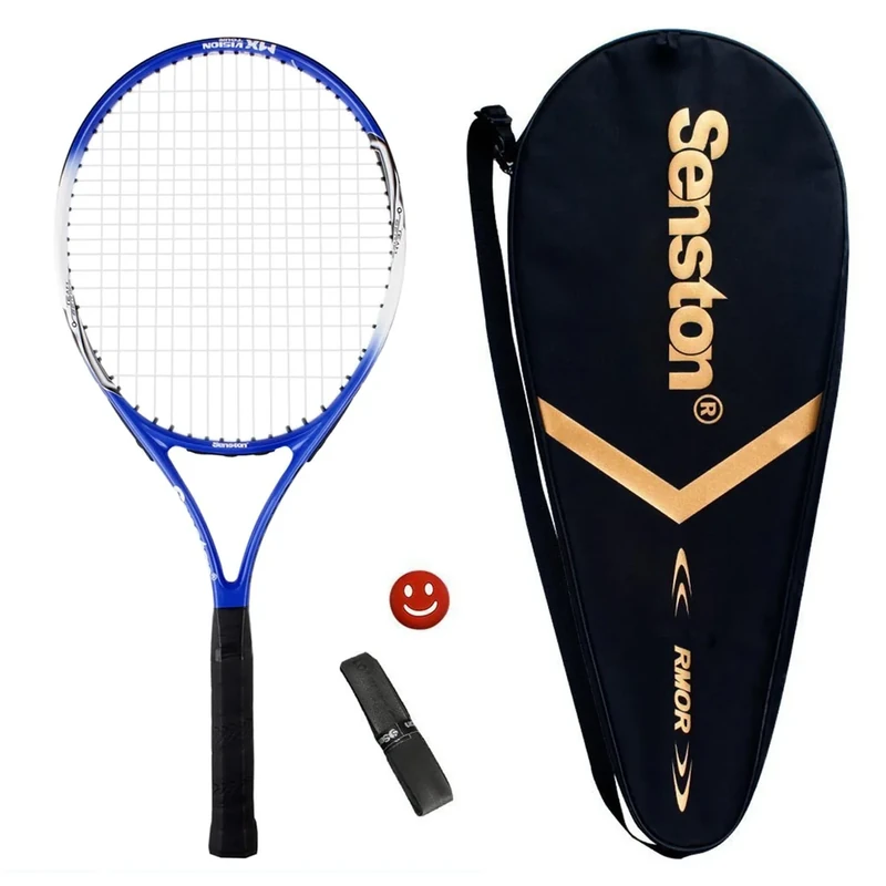 Senston Tennisschläger 25 One-Piece-Design Tennis Schläger Set mit Tennistasche,Overgrip,Vibrationsdämpfer