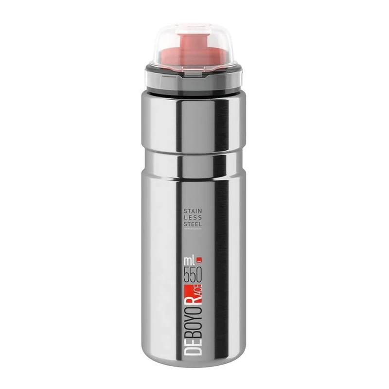 Elite Deboyo Race Trinkflasche 550ml – Edelstahl Doppelwand Isoliert – Hält 6h Kalt Heiß – BPA-Frei Für Rennrad MTB Gravel
