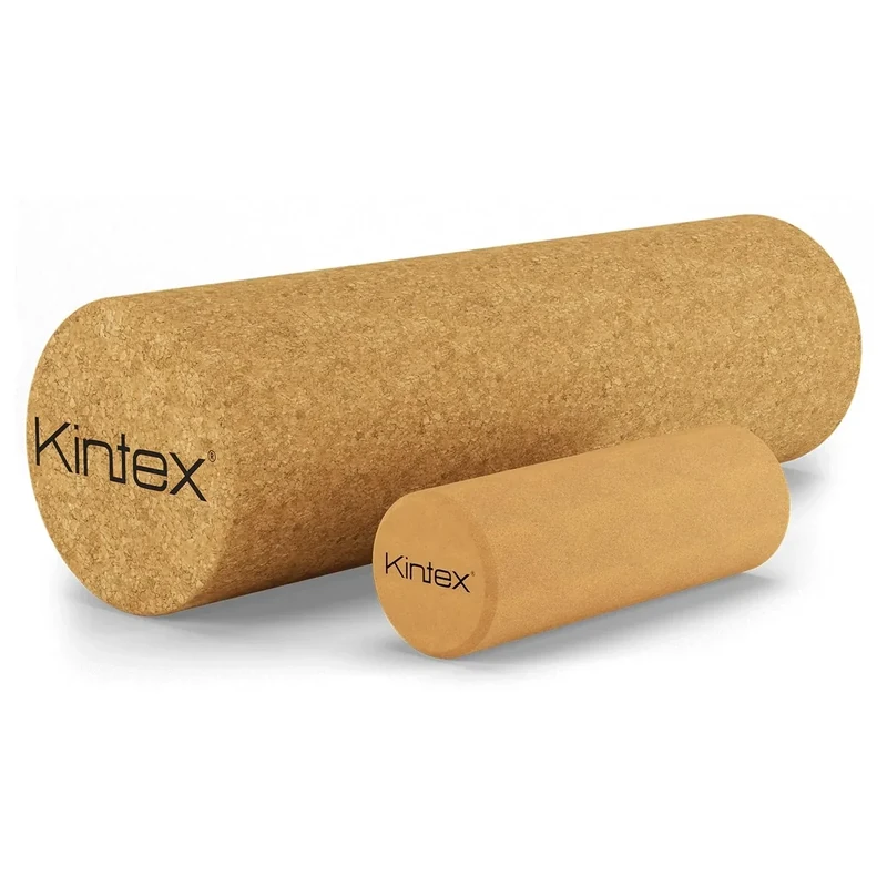 Kintex Faszienrolle aus Kork, 33 cm oder 15 cm, Massagerolle zur Selbstmassage, Eigenmassage, Regeneration von Faszien und Muskeln, Faszienroller (15 cm) - Image 1