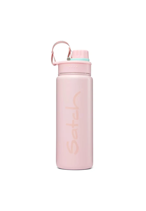 Satch aus Edelstahl BPA-frei 0,5l, Auslaufsicher und Kohlensäure geeignet, für Heiße und Kalte Getränke Rosa