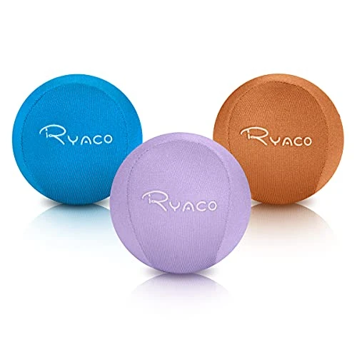 Ryaco Antistress-Bälle, 3er-Set, Handtrainer, Knetball, Fingergymnastik-Ball, Stressbewältigung