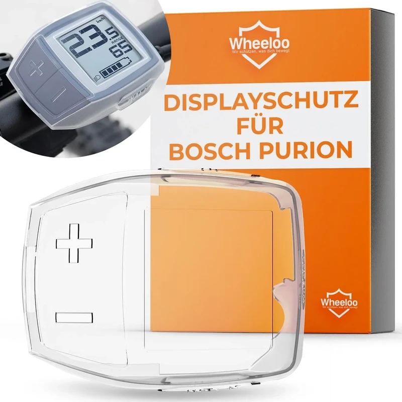 Bosch Purion Schutzhülle wasserdicht & transparent I Ebike Display Schutz gegen Kratzer & Wasser I E-Bike Monitor Displayschutz I transparente Fahrrad Computer Abdeckung I E Bike Zubehör